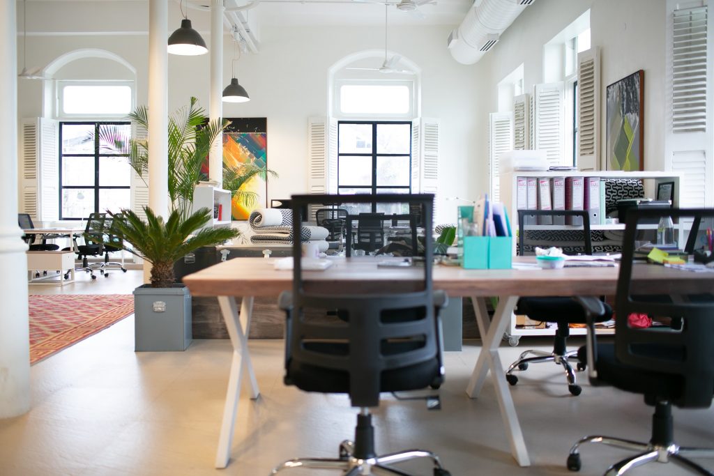 Bureau en open space